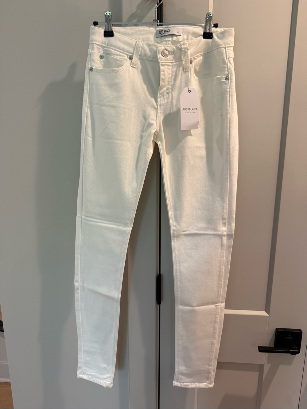Just Black Off-White Skinny Jeans